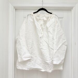 Nest Robe Linen Cotton Ribbon Blouse Made in Japan